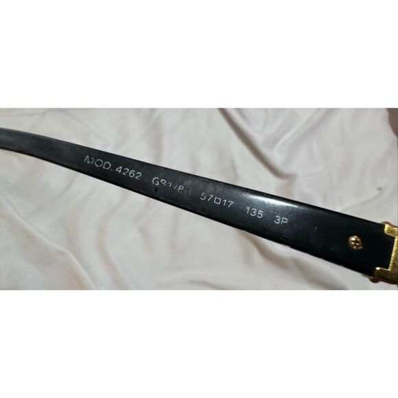 VERSACE vintage Medusa head oversized sunglasses mod-4232 black gold y2k main image 10